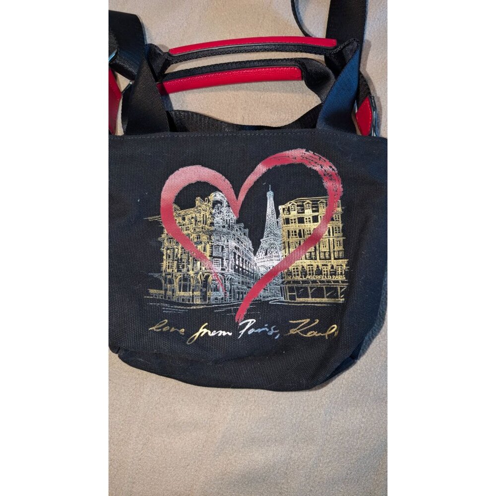 Karl Lagerfeld handbag Love Paris Canvas NWOT